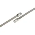 WKK Edelstahl Kabelbinder 125mm x 4,6mm AISI 304 Set Kabelbinder Metall rostfrei