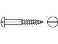 200 x Halbrund-Holzschrauben mit Schlitz DIN 96 Messing 6 x 25, CAB FASTENING