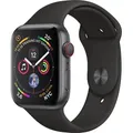 Apple Watch Series 4 Cellular 44mm Aluminium Space Gray Sport Band Black Neu - Schwarz