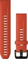 GARMIN - QuickFit®-Armband 20 mm, Silikon, flammenrot, Schließe - Edelstahl