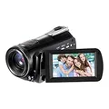 Lipa AD-C1 4K Ultra HD Videokamera Sony CMOS-Sensor WiFi - Videokamera 4K - Camcorder - 4K-Auflösung - 24 Megapixel - Nachtsicht, LED-Lampe und 30-facher Zoom - Anschluss Externe Mikrofone und Stativ