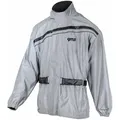 GMS Lux Motorrad Regenjacke, grau, Größe 2XL für Männer