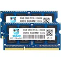 16GB DDR3L RAM Kit 1600MHz SODIMM Laptop Arbeitsspeicher Blau