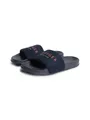 Tommy Hilfiger HILIFGER NEOPRENE POOL SLIDE Pantolette Sommerschuh, Poolslide mit Kontrast-Logoschriftzug, schmale Form