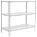PROREGAL® Schwerlastregal Schwerlastregal BABY METAL SHARK, 90x120x40cm, Weiß, Erhältlich mit Spanplatten oder Stahböden in vielen Dimensionen weiß 120 cm x 90 cm x 40 cm