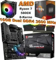 Bundle AMD Ryzen 7 5800X MSI B550 GAMING PLUS 16GB 3600MHz RAM RGB Kühler Kit