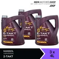 Mannol MN7205 2-Takt Universal JASO FB API TC 3x4 Liter = 12 Liter