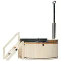 Hot Tub Mit Ofen Skandi Größe: M Whirlpool Outdoor Saunaofen Holz - Home Deluxe