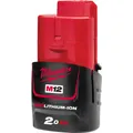 MILWAUKEE Akku / Ersatzakku M12 B2 Red Li-Ion 12 Volt / 2,0 Ah Red Li-Ion