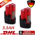 2x 3.5AH 12V Li-ion Akku für Milwaukee für M12 M12B2 48-11-2402 48-11-2401 /2440