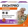 FRONTPRO 136 mg Kautabletten für Hunde 25 - 50 kg  3 St  PZN 18654305