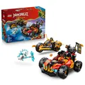 LEGO NINJAGO 71864 Kais und Coles Kombi-Flitzer, Bauset mit 3 Minifiguren