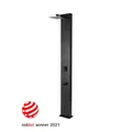STEINBACH Solardusche "Straight Line", Höhe: 220 cm, 40 l-Tank, Aluminium, schwarz