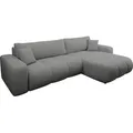 MIRJAN24 Ecksofa Furyn Maxi, Eckouch mit Bettkasten und Schlaffunktion, Ottomane universal, L-Form (Farbe: Velo 635) - Grau