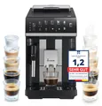 KKT KOLBE Pure Kaffeevollautomat mit Milchschaumdüse, ColdBrew, 2 Tassen Funktion, 7-stufiges Mahlwerk, Touchscreen, Schwarz Silber