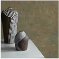 Tadessi Vliestapete Tapete Vintage M1-No.506, Vliestapete, Bronze, Petrol, Unitapete, leichte struktur braun