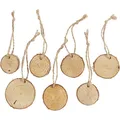 Creativ Company Holzscheiben mit Loch, D 35-45 mm, Dicke, 7 mm, 7 Stk | 50281