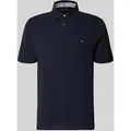 Tommy Hilfiger Regular Fit Poloshirt mit Logo-Stitching in Marine, Größe M