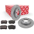 FEBI BREMSSCHEIBEN + BELÄGE VORNE VW SKODA PASSAT SUPERB 3B2 3B5 3B3 3B6