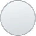 Beliani - Badspiegel Silber Glas Und Aluminium Ø 79 Cm Rund Mit Led-beleuchtung Touch-sensor Antibeschlag Modern Badezimmer Möbel Ausstattung