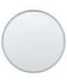 Badspiegel mit LED-Licht Touch-Sensor Antibeschlag silber ø 79 cm Deauville