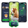 PETLOC8 Hunde GPS Tracker mit Smart Alerts & Geo-Fence - Echtzeit-Standort-Halsbandgerät mit App, eingebetteter SIM, wasserdicht & leicht, bis zu 14 Tage Akku (Android & iOS)