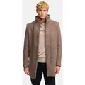 Kronstadt Wollmantel Herren KSChess Winter Mantel Herrenmantel Eleganter Wollmantel mit herausnehmbarer Stepp-Einlage braun XXL