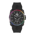 Philipp Plein Herren Uhr Analog Quarz THE $KULL KING schwarz PWLAA0522 Silikon