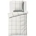 Fleuresse Bettwäsche Lech, Schwarz, Weiß, Textil, Karo, 200x220 cm, pflegeleicht, angenehm wärmend, bügelleicht, schadstoffgeprüft, weiche und anschmiegsame Oberfläche, Schlaftextilien, Bettwäsche, Bettwäsche, Flanell-Bettwäsche