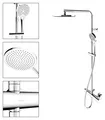Keuco Thermostat-Brausearmatur Set komplett mit Kopfbrause, verchromt, 1 Stk.