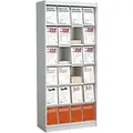 Kerkmann 22 x 30 cm Prospektständer Grau 49379011 970 (B) x 420 (T) x 2.200 (H) mm
