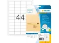 Herma Folienetiketten Special Nr. 4680, 48,3 x 25,4 mm, wetterfest, bedruckbar, permanent, transparent, 1100 Stück auf 25 Blatt