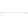 DAPRONA Klemmen Sturmklammern Gerade, (280 mm, 100 Stück, 100-St), Ziegelklammer für das Dach aus Stahl silberfarben 3 cm x 28 cm x 1 cm