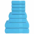 Vidaxx 8-teiliges Handtuchset 360 g m² 100 % Baumwolle Türkis