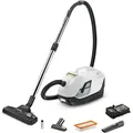 Kärcher Staubsauger mit Wasserfilter DS 6, kabelgebunden, weiß, 650 W, 6,5m Kabel - Schwarz/Weiß