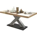 Esstisch ausziehbar Elene 180x90x76 Graphit/Asteiche 13982-180