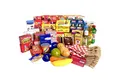 TikTakToo Kaufladensortiment Miniatur Faltschachteln für Kaufladen Zubehör, (Spielset, 95-tlg., Miniaturfaltschachteln), Lebensmittel, Flaschen, Dosen für Kaufmannsladen