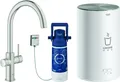 Grohe Red Duo Einhand-Spültischarmatur Set, Ausladung 224mm, C-Auslauf, mit GROHE Red Boiler Größe M, 30083DC1