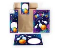 JUNAPACK Einladungskarten Bowling zum Geburtstag Einladungen Karten mit Umschlägen Mitgebsel, Mitbringsel Set Bowling für Kinder zum Geburtstag Gastgeschenke
