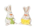 Viana Osterhase Osterdeko Keramikfiguren Osterhasen Handbemalt Kreative, 4 Stück