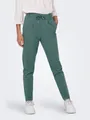 Jogger Pants "ONLPOPTRASH LIFE EASY COL PANT PNT NOOS", bequeme Form mit elastischem Bund und Kordelzug, Gr. XS (34) - Länge 30, Dark Forest Länge 30