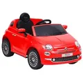 vidaXL Kinder-Elektroauto Fiat 500 Rot