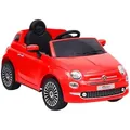 Kinder-elektroauto Fiat 500 Rot Vidaxl