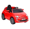 vidaXL Tretfahrzeug Kinder-Elektroauto Fiat 500 Rot