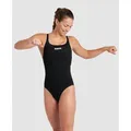 Team Badeanzug Damen Swim-Pro Einfarbig - Black-white - 36
