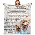 ACCZ Tochter Geschenke von Mama, Decke Geschenk für Tochter, Mutter Tochter Geschenk, Kuscheldecke für Meine Tochter Geschenk Geburtstag, Weihnachten, 18 Geburtstag Mädchen