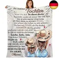 ACCZ Kuscheldecke Flauschige Personalisierte Decke Geschenke An Meine Tochter,