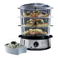 4008496760459 RUSSELL HOBBS Cook@Home 19270-56 Dampfgarer 9 l 800 W Silber, Schw