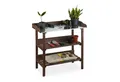 relaxdays Pflanztisch Holz