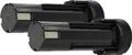 vhbw 2x Akku kompatibel mit Panasonic EZ902ABB, Minifix 210, Minifix 100, SDF-AK210, SDF-AK 210, Pressofix 208 Werkzeug (3300 mAh, NiMH, 2,4 V)